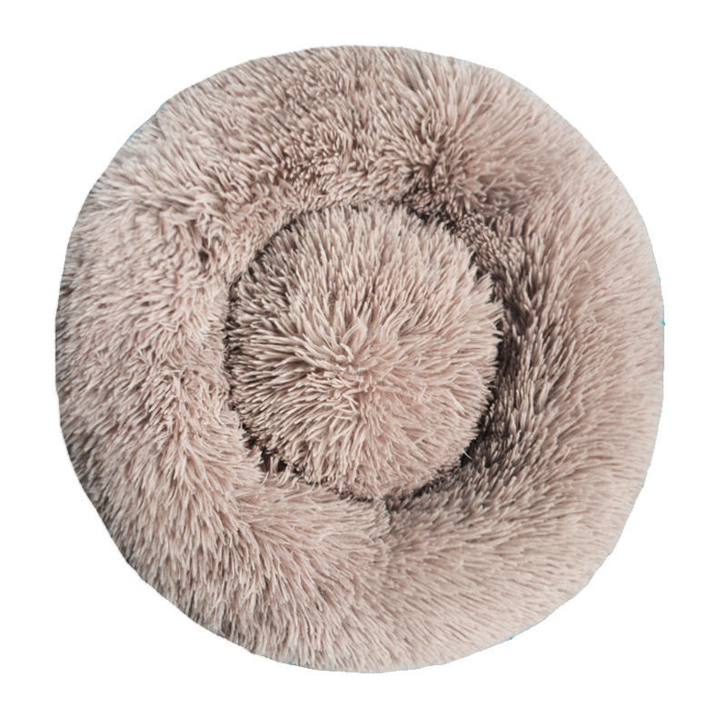 Thumbnail: Round Dog Bed Winter Warm Cat Bed Plush Basket for Dog Washable Pet Bed for Smal