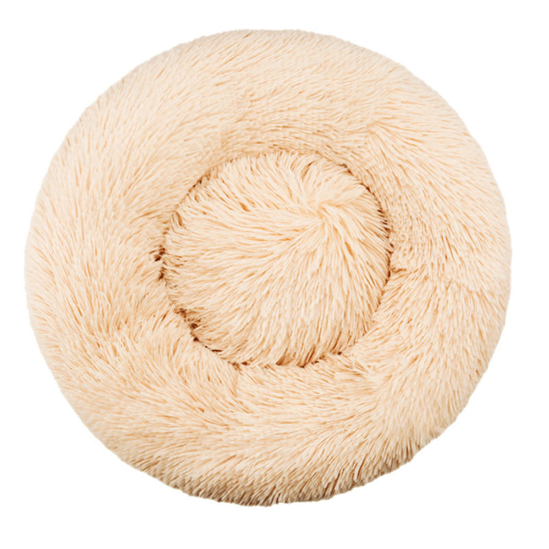 Thumbnail: Round Dog Bed Winter Warm Cat Bed Plush Basket for Dog Washable Pet Bed for Smal