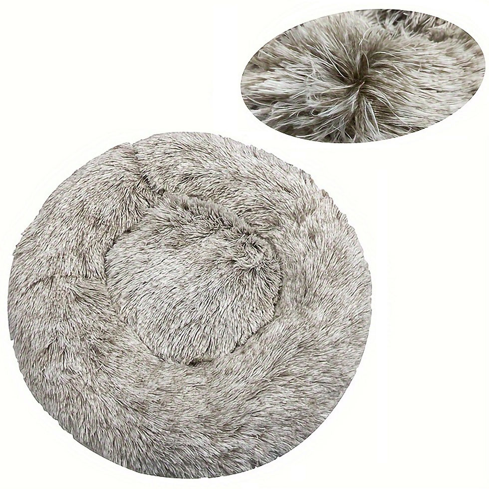 Thumbnail: Round Dog Bed Winter Warm Cat Bed Plush Basket for Dog Washable Pet Bed for Smal