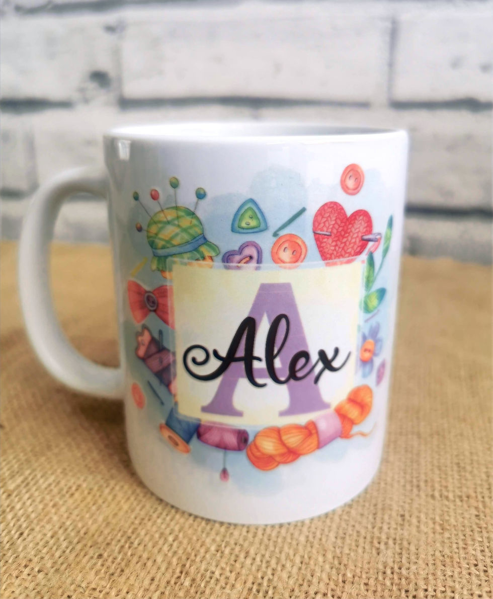 Personalised Crochet Mug
