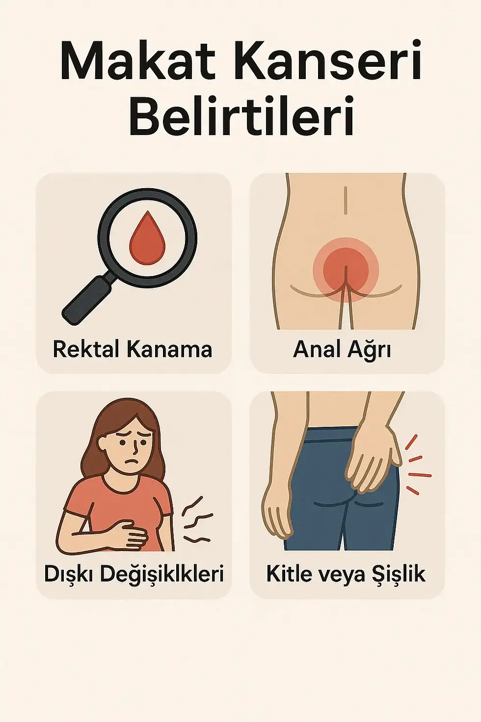 Makat Kanseri Belirtileri