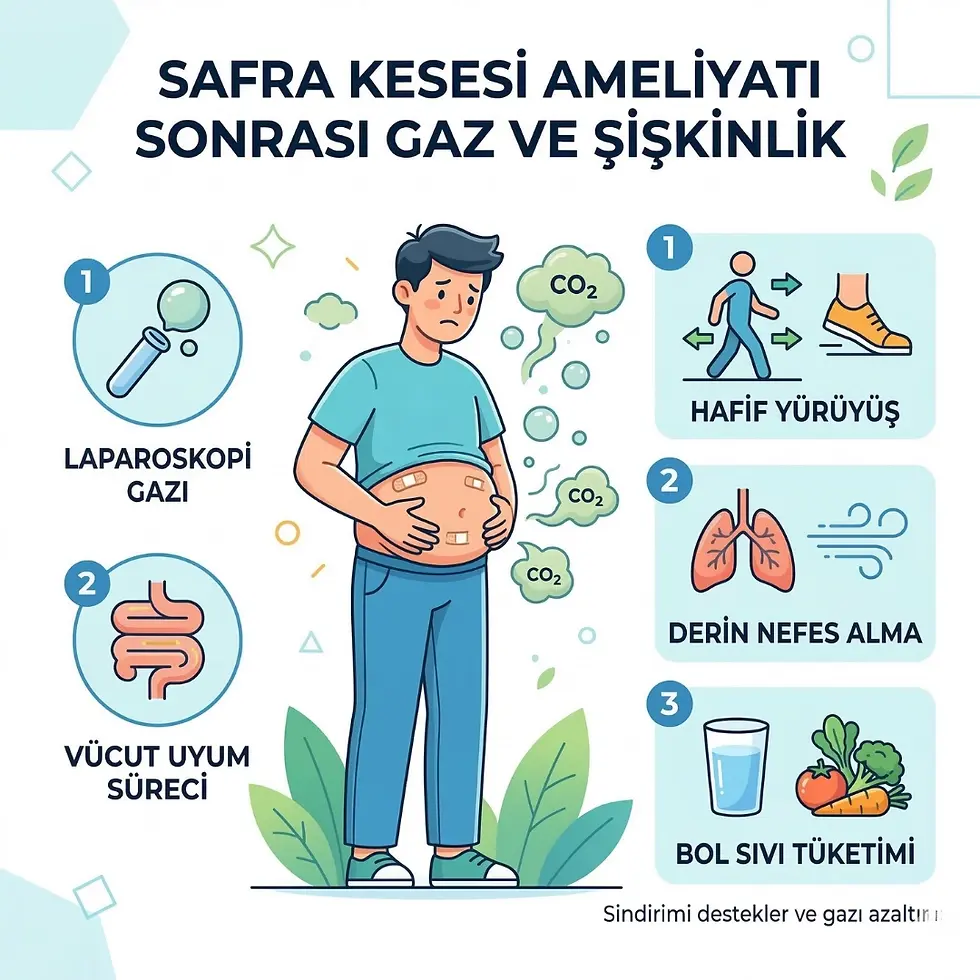 safra kesesi ameliyatı sonrası gaz ve şişkinlik kadınlar kulübü