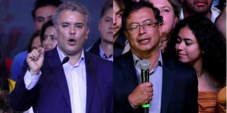 Iván Duque y Gustavo Petro.