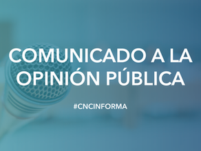 Comunicado a la Opinión Pública de Bolivia