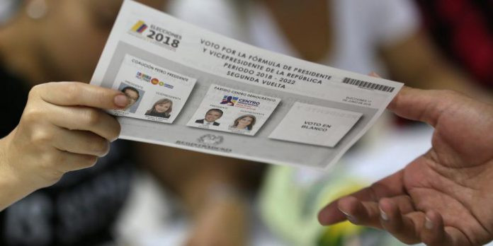 Segunda vuelta presidenciales Colombia