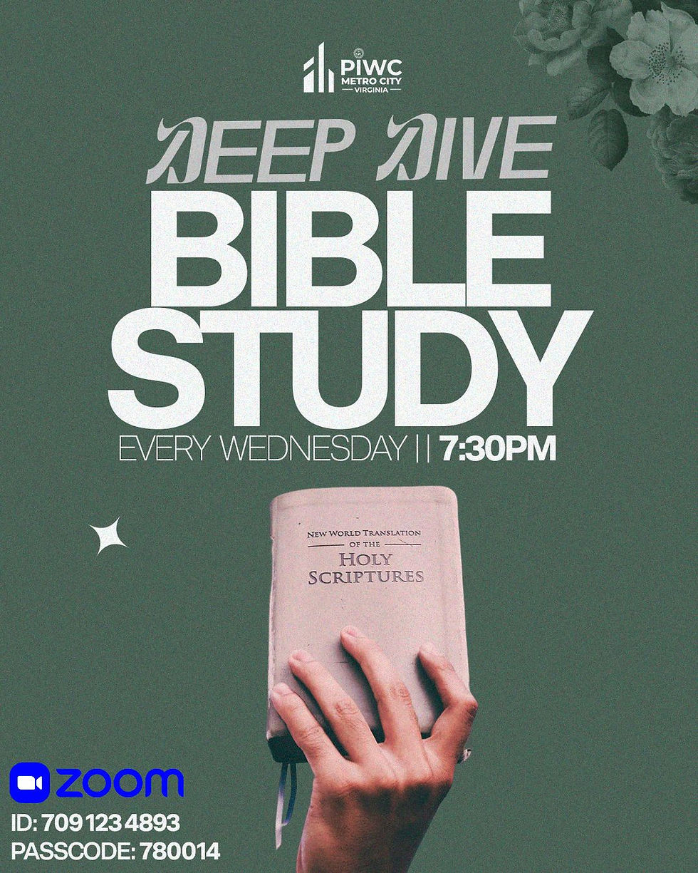 Deep Dive - Bible Study 