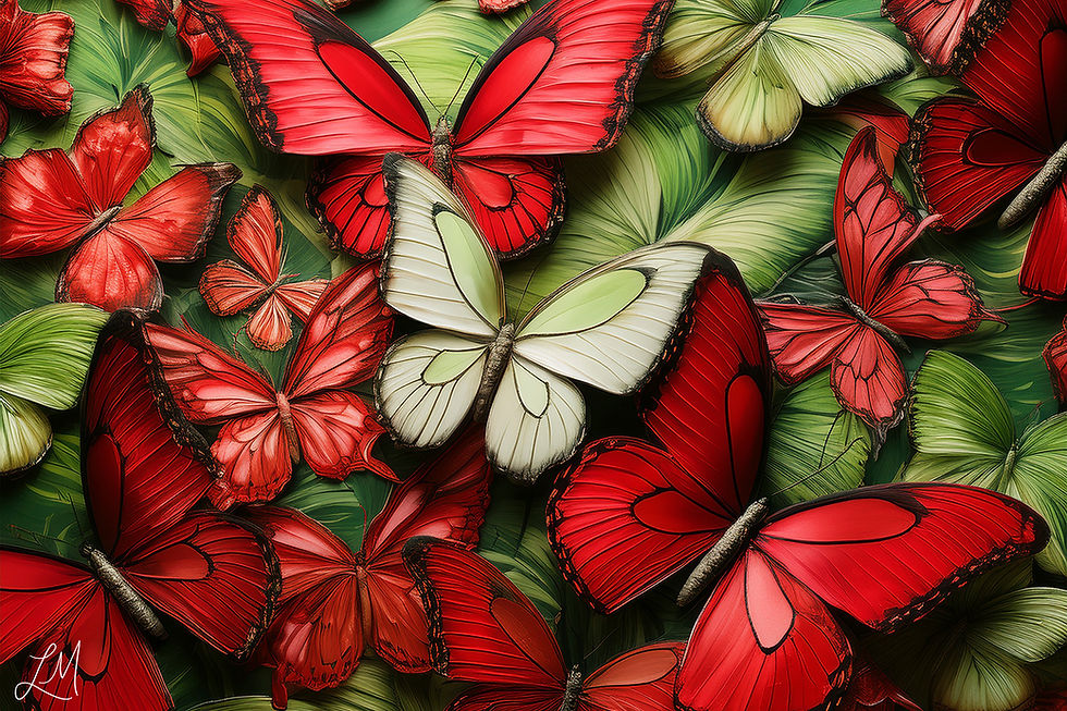 Strawberry Butterflies