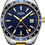 Thumbnail: Rotary Gents Two Tone Gold GMT Henley Analogue Bracelet Watch GB05296/05