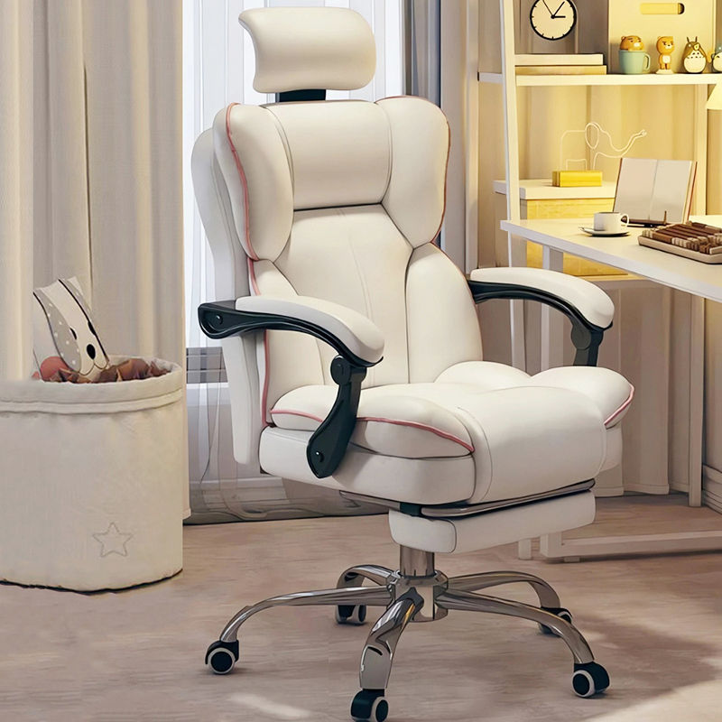 Office Chair Ergonomic High Back Computer Chair with Footrest and Lumbar Support