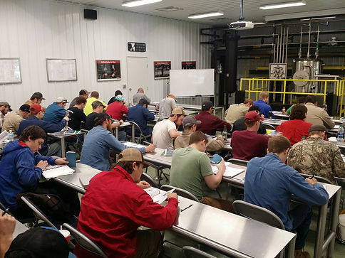 students working in the classroom
