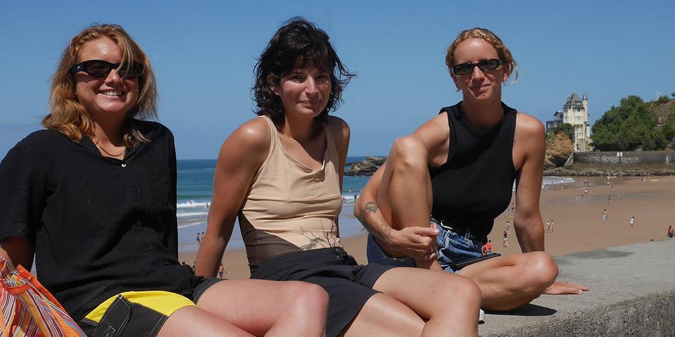 Queen Classic Surf Festival Founders: Aimée Arramon-Tucoo + Amaya Gomis + Margaux Arramon-Tucoo