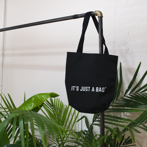 sustainable tote bag, black