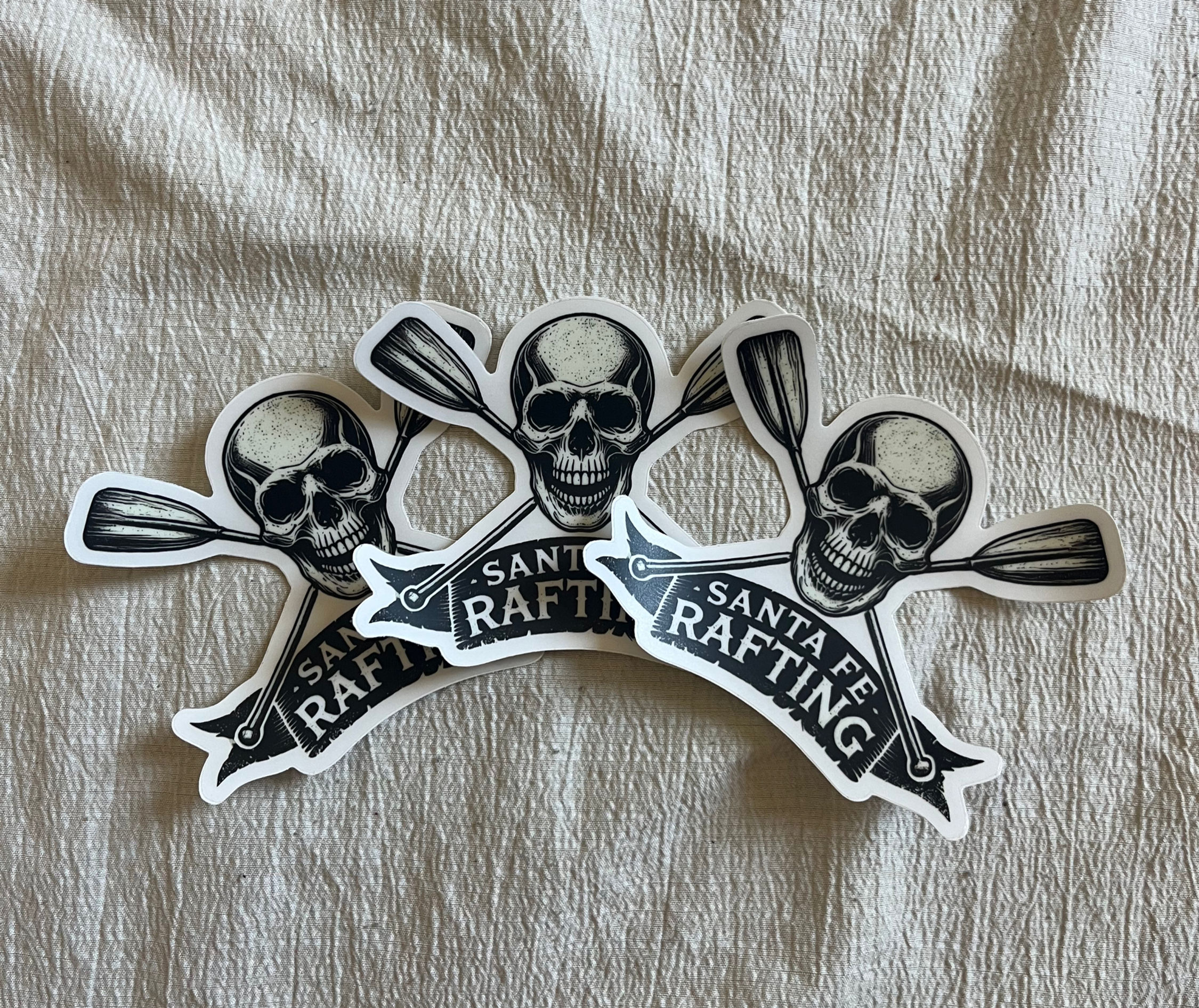 Skull & Paddle Sticker