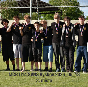 U16 těsně pod stupni vítězů, U14 vybojovala bronz na MČR v sedmičkách