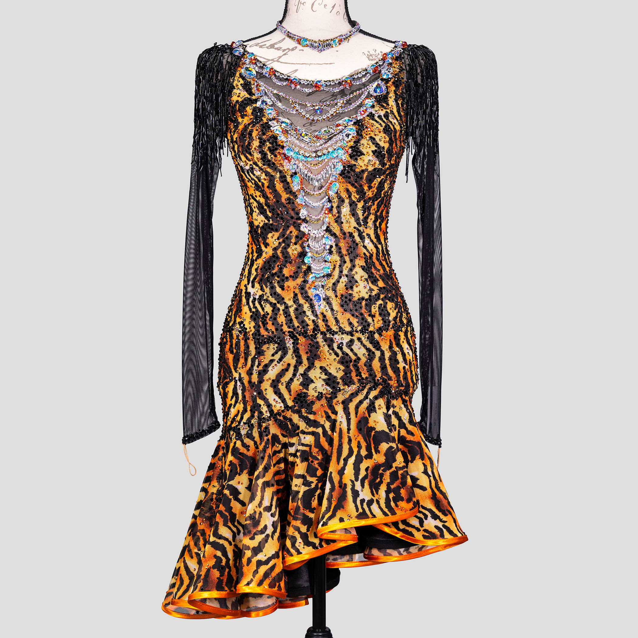 0176 DTS TIGER ANIMAL PRINT & BLACK