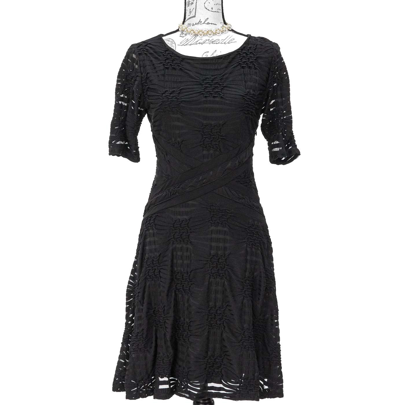 1245-New York & Company Black Cocktail Dress