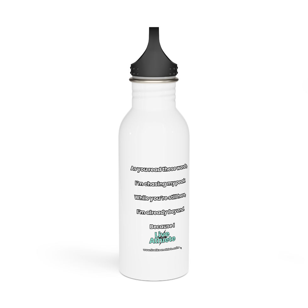 Thumbnail: Live Like an Athlete Stainless Steel Water Bottle
