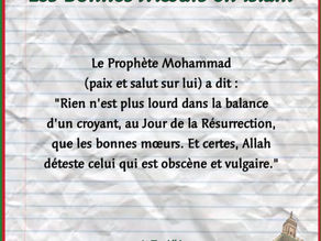 Les Bonne Mœurs en islam