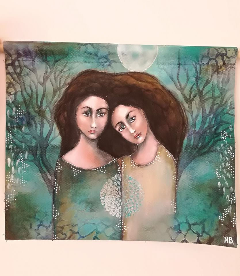 Thumbnail: Original painting Soul Connection Reserved for Z