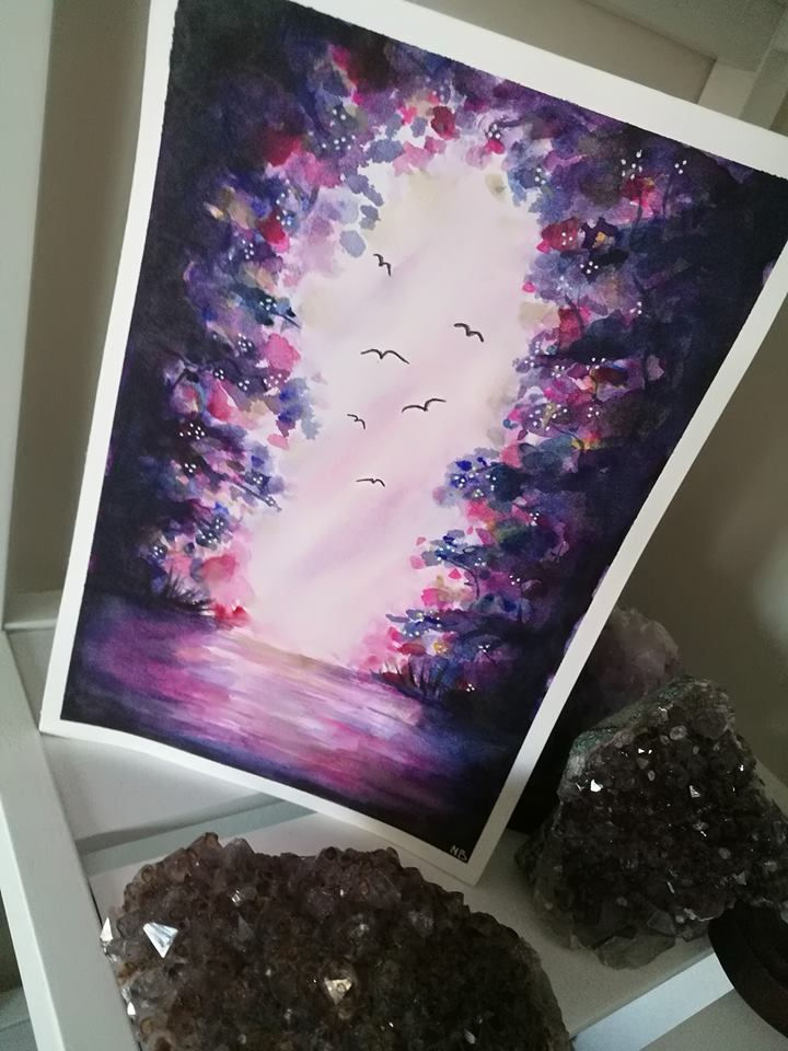 Thumbnail: Original Painting Watercolor Gateway