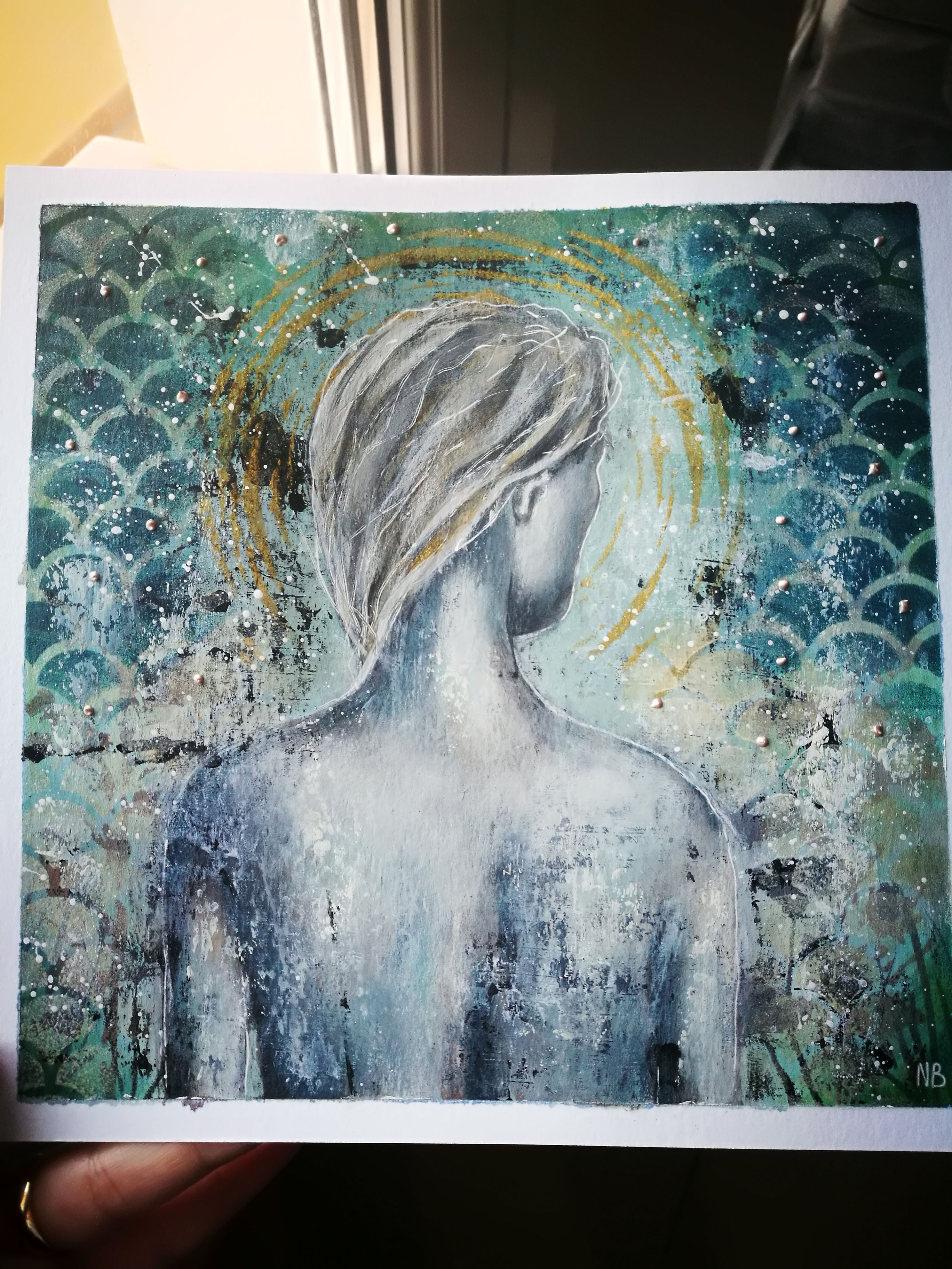 Original painting Step forward . 