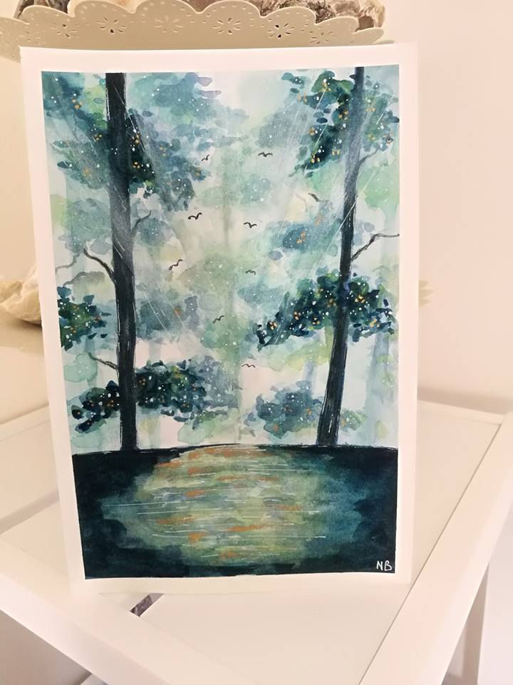 Thumbnail: Original Painting Watercolor Gateway