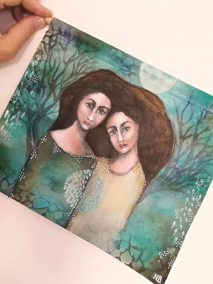 Thumbnail: Original painting Soul Connection Reserved for Z