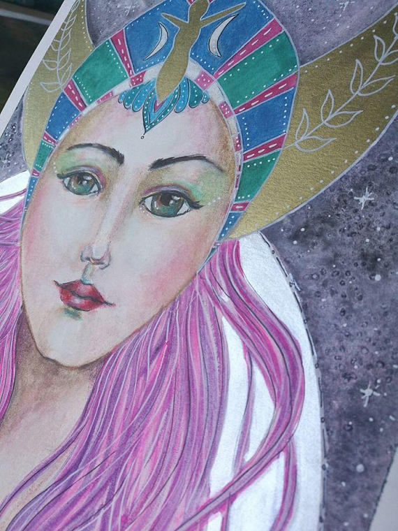 Thumbnail: Divine Goddess : original Painting