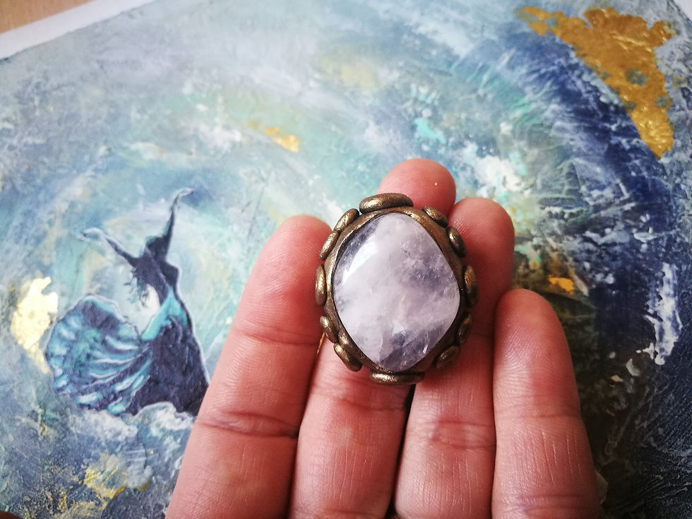 Thumbnail: Sacred Soul Crystal Ring Rose Quartz