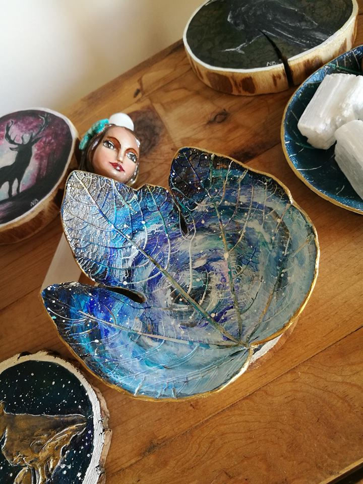 Thumbnail: Sacred Soul Clay Leaf Bowl Universe
