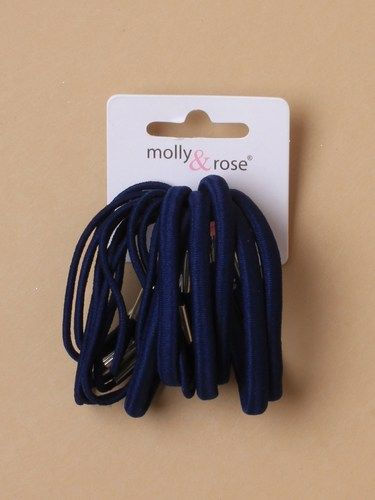 Mixed thickness Navy elastics, back to schol kids accessories