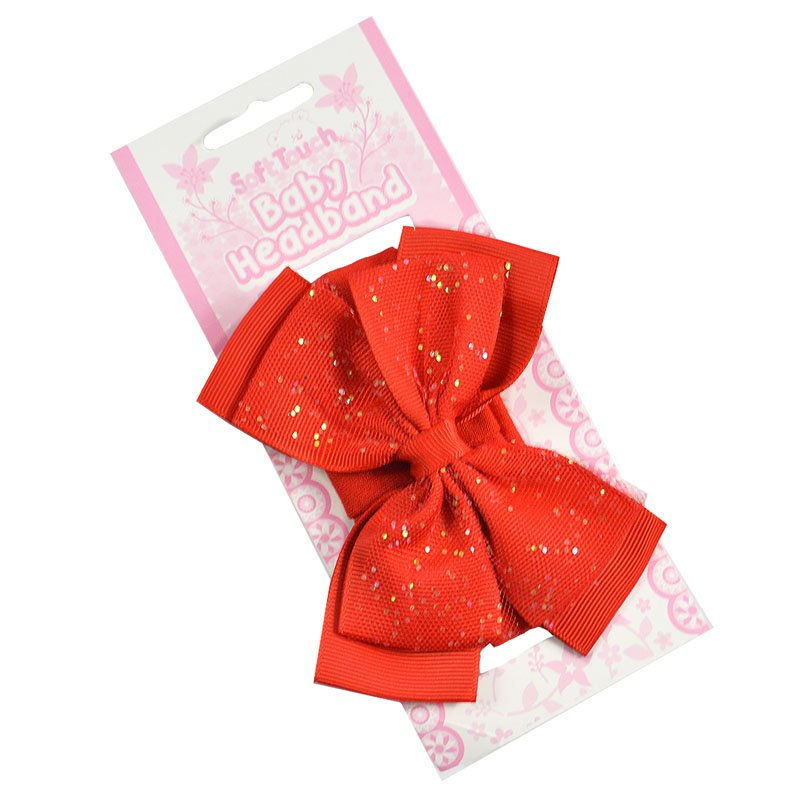 Thumbnail: Red Headband with Glitter Bow