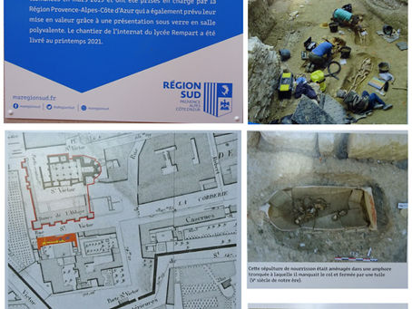 Fouilles au lycée du Rempart