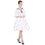 Thumbnail: Women's Vintage Dress in White and Red