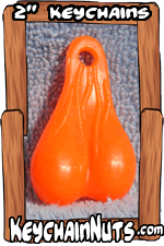 2" Truck Nuts - Orange Balls