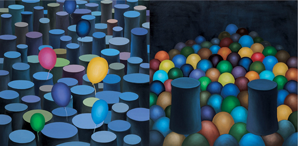 Difference ll,120x120x2cm,oil on canvas,2003_edited