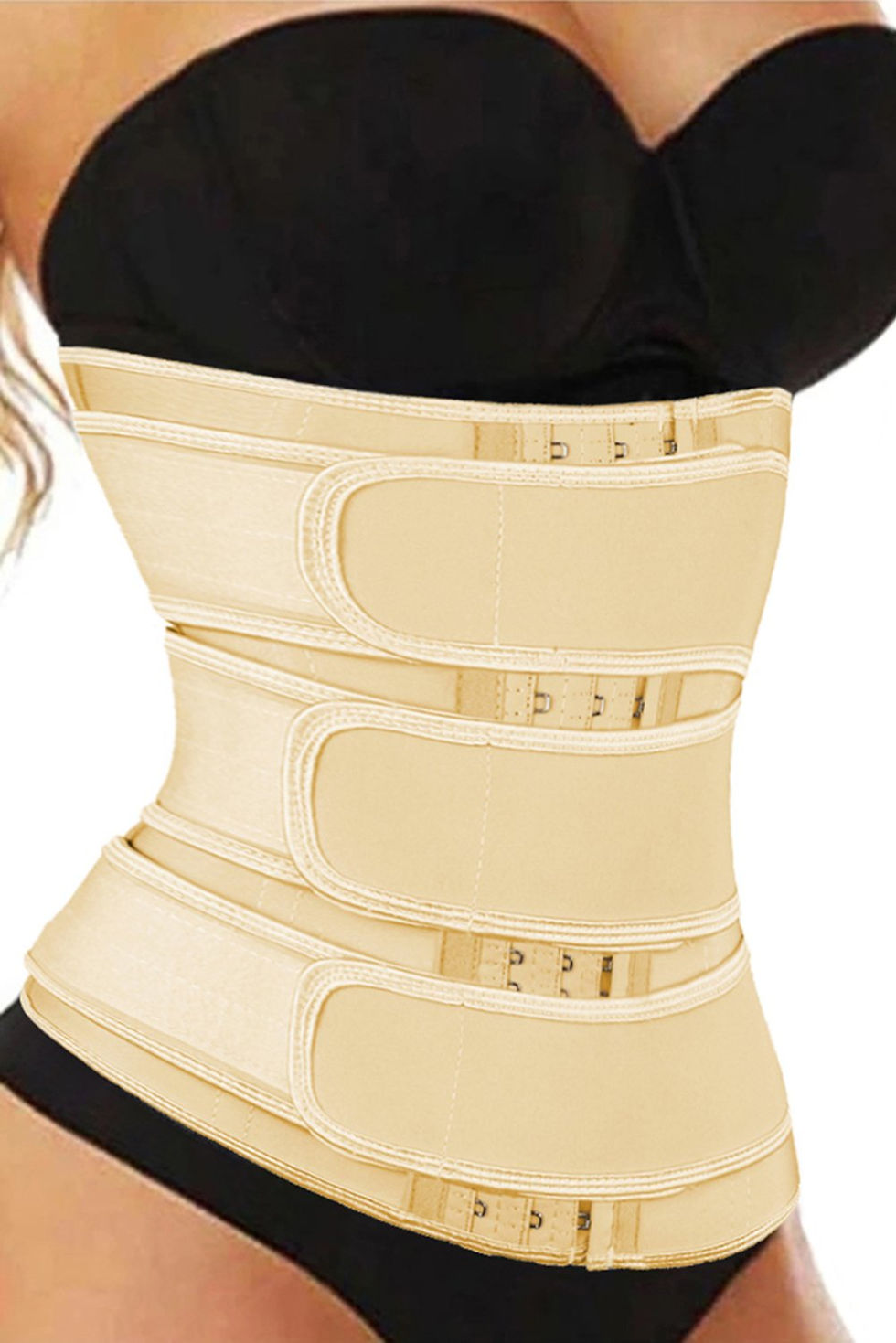 Thumbnail: 9 Steel Bones Latex Belt Waist Trainer with Hook