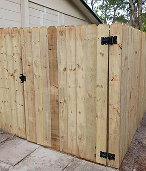 Wood Privacy Fence by Griffin Fence and Clearing 2