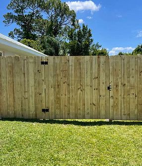 Privacy Board on Board Fence by Griffin Fence and Clearing.
