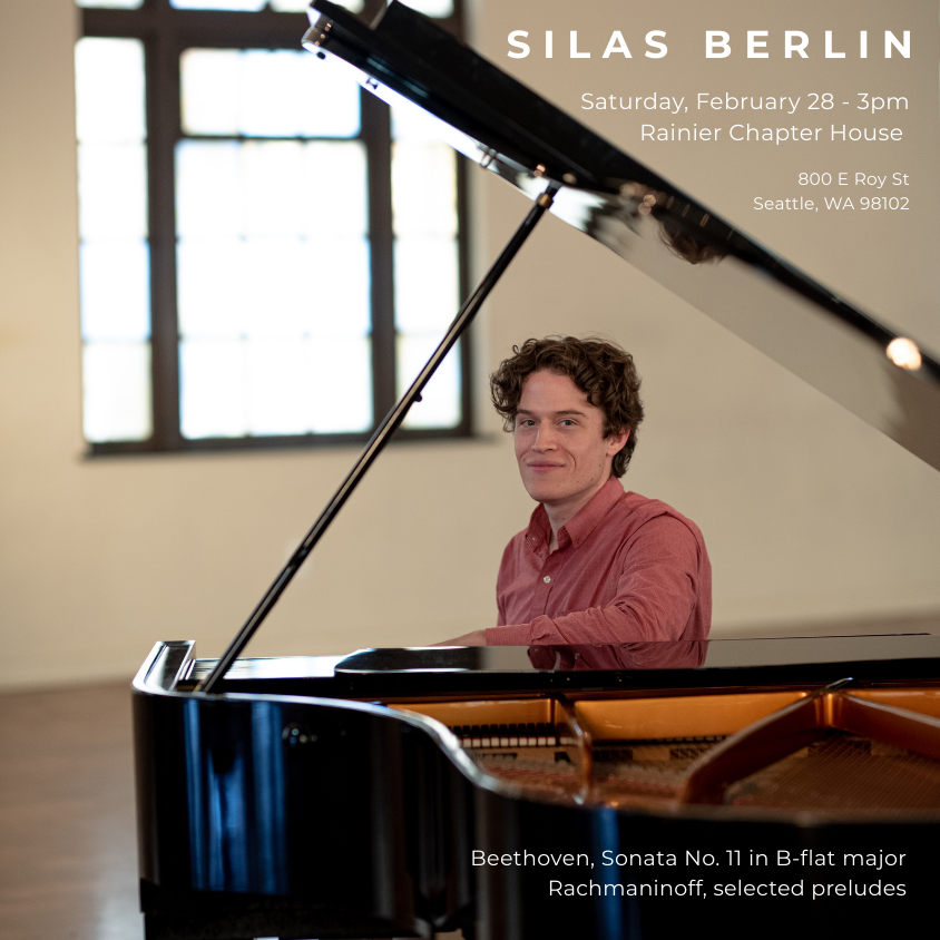 Recital at The Rainier Chapter House 