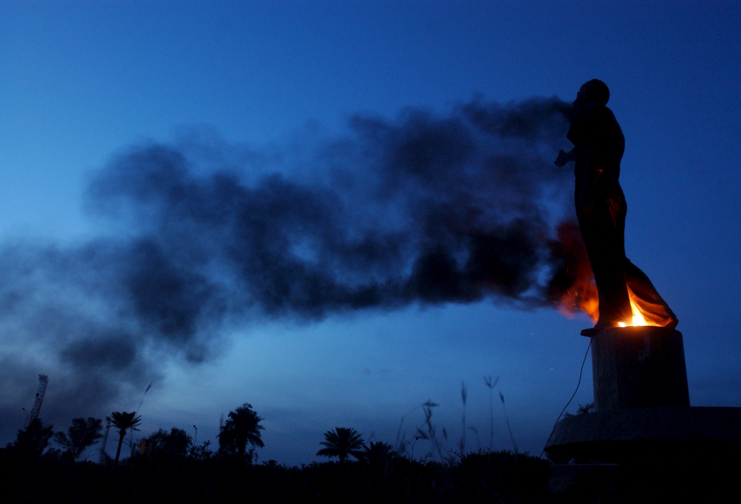 FIRE ON SADAM