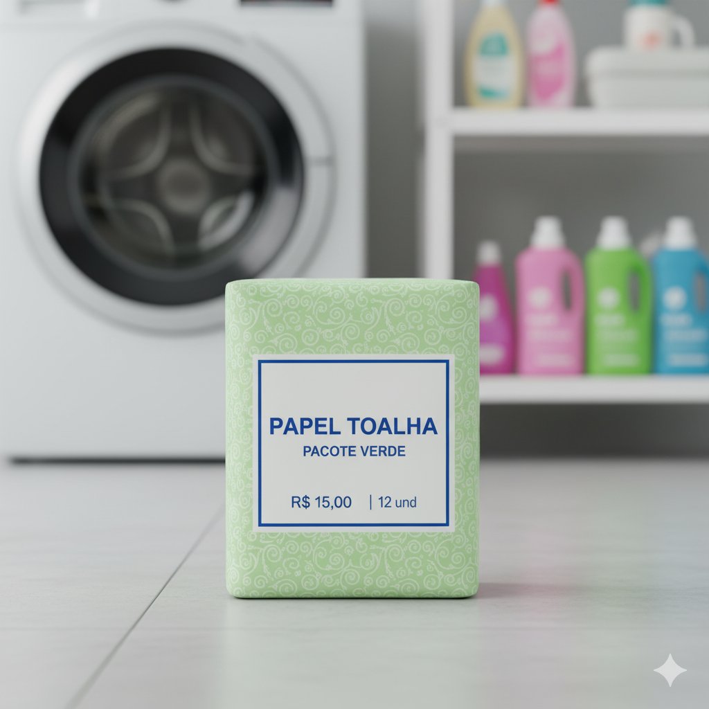 Papel toalha pacote verde