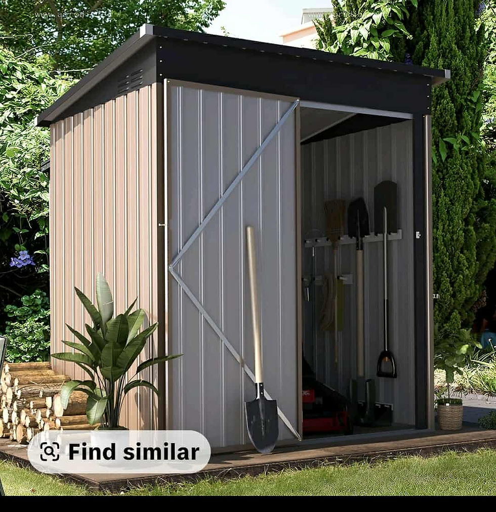 Thumbnail: 5×3 FT Metal Storage Shed – Slant Roof – Weatherproof Outdoor Tool Shed