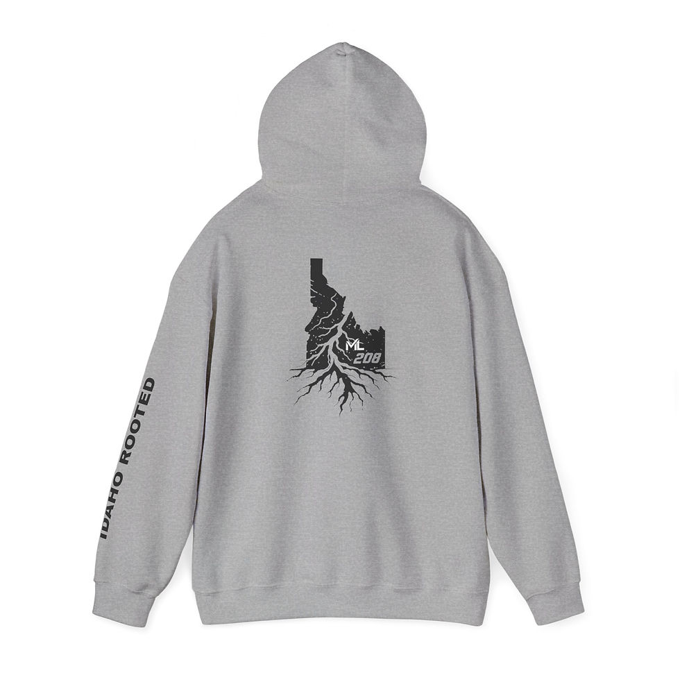 Thumbnail: Idaho Rooted State Map hoodie | Rooted Idaho Design hoodie