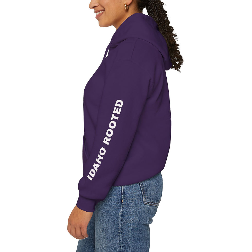 Thumbnail: Idaho Rooted State Map hoodie | Rooted Idaho Design hoodie
