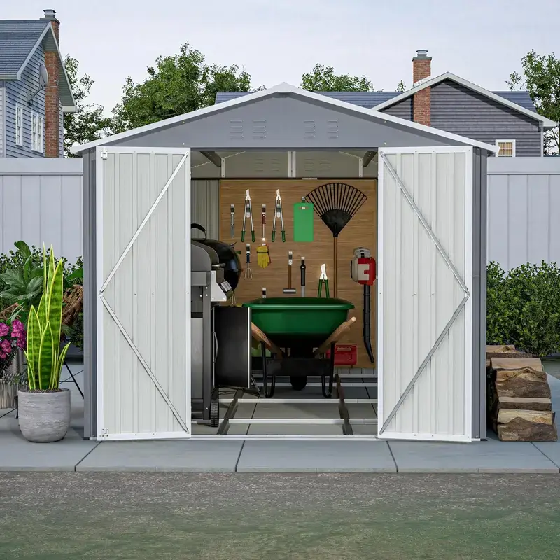 Thumbnail: 8×12 Metal Storage Shed – One Door