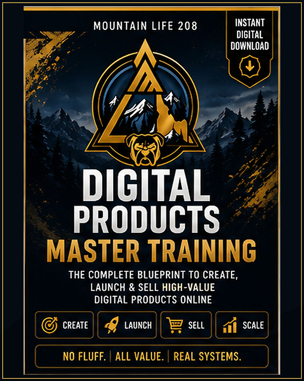 Digital Products Master Training premium Mountain Life 208 main product cover