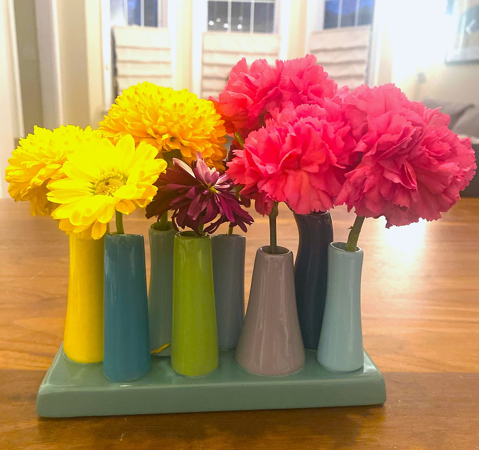 Miniature ikebana vase from Ikebana Dreaming in Bend, Oregon.