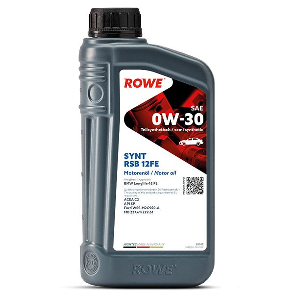 ROWE HIGHTEC 20305 SYNT RSB 12FE , SAE 0W-30 Motorolie 1L