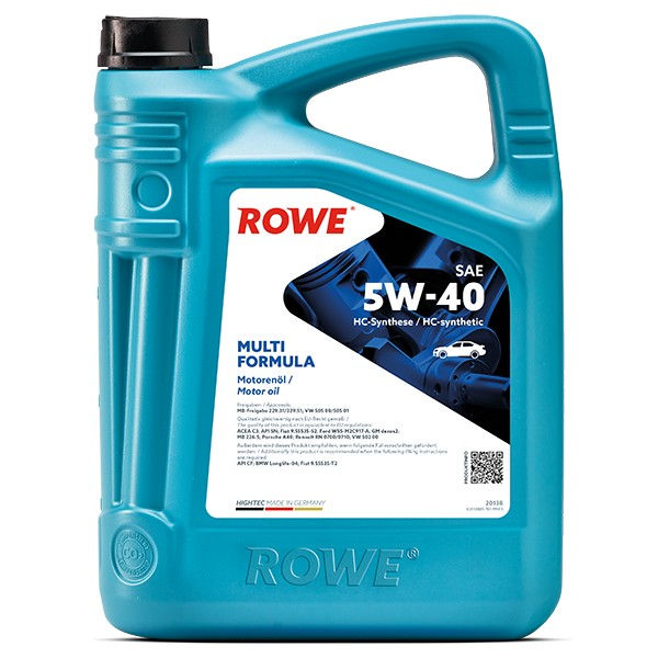 ROWE HIGHTEC 20138 MULTI FORMULA SAE 5W-40, Motorolie 5L
